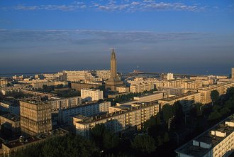 reconstructed center of Le Havre, France