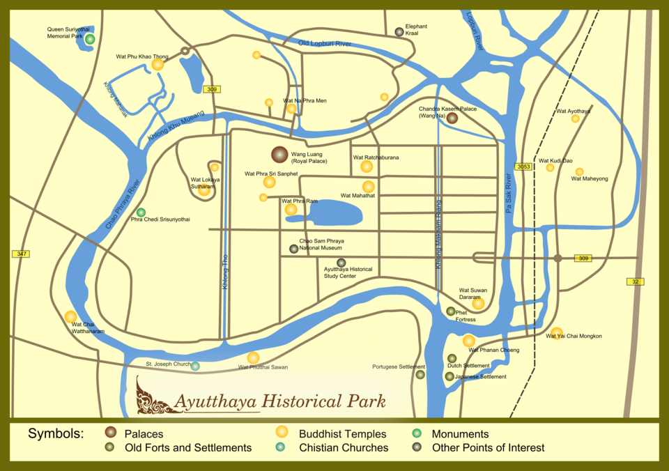 Ayutthaya Historical Park, Thailand