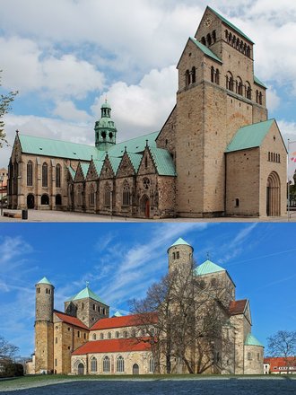 St Mary's Cathedral and St Michael's Church at Hildesheim, Germany