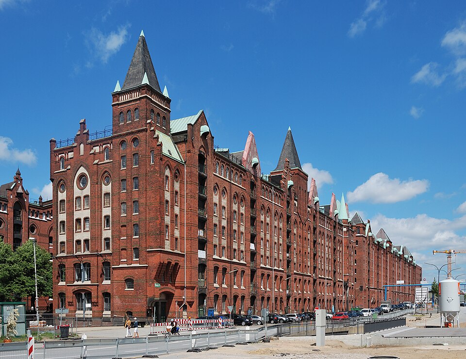 Speicherstadt and Kontorhaus District with Chilehaus, Germany