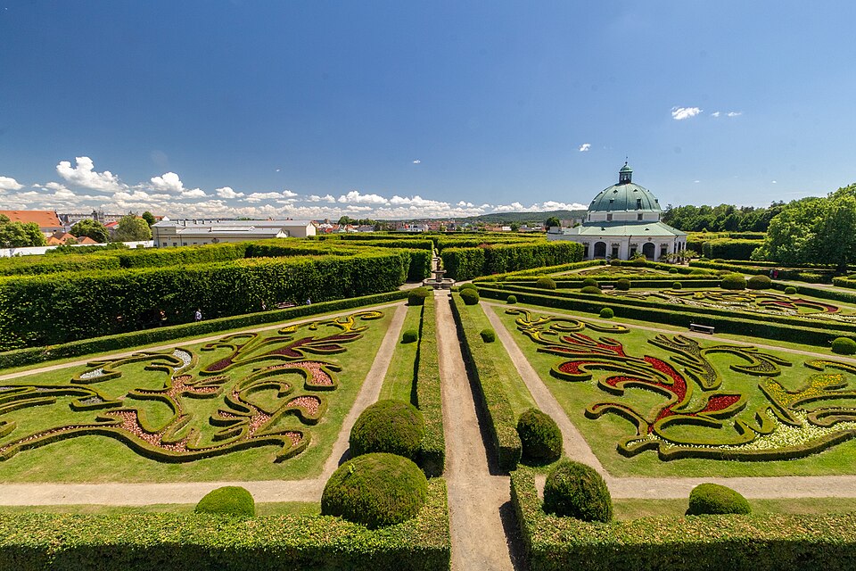 Gardens and Castle at Kroměříž, Czechia