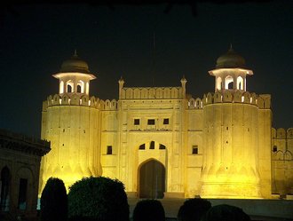 Fort and Shalamar Gardens in Lahore, Pakistan