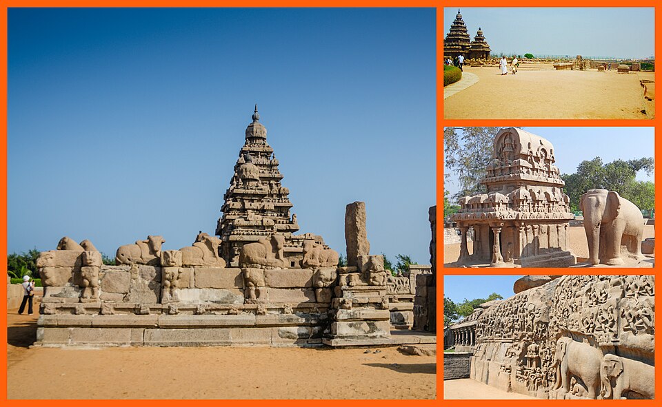Group of monuments at Mahabalipuram, India