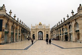 Place Stanislas, Place de la Carrière and Place d'Alliance in Nancy, France