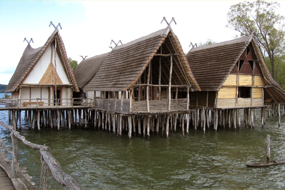 prehistoric pile dwellings around the Alps, France